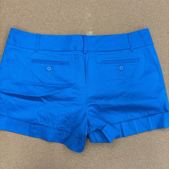 NY & Co Royal Blue Shorts Pleated Pockets Women's‎ Size 16S - Picture 6 of 8